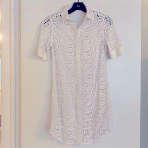 Anne Fontaine Eyelet Dress Size 38